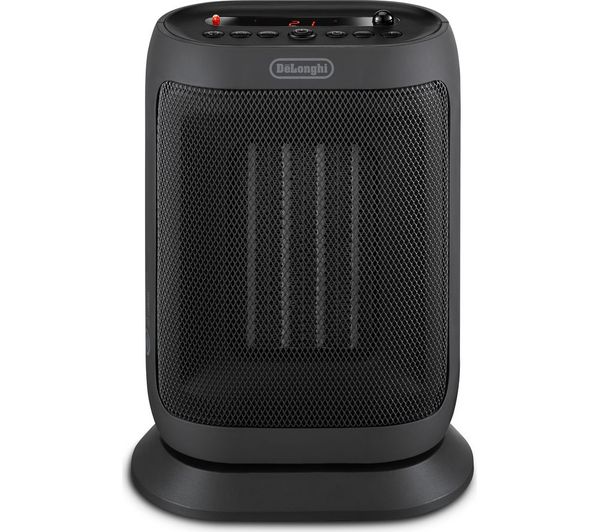 DELONGHI Capsule You & Me Portable Ceramic Fan Heater - Black