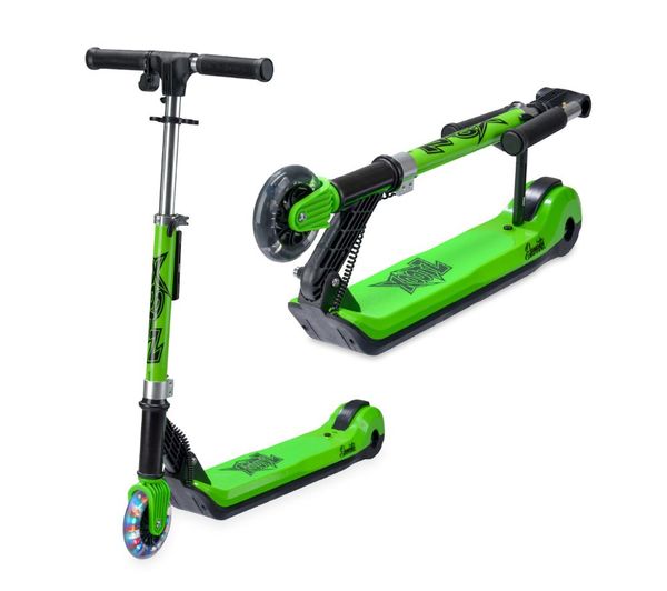 Xootz Elements Electric Folding Kids Scooter Green