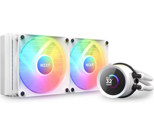 Nzxt Kraken 240 Rgb 240 Mm Liquid Cpu Cooler Rgb Led White