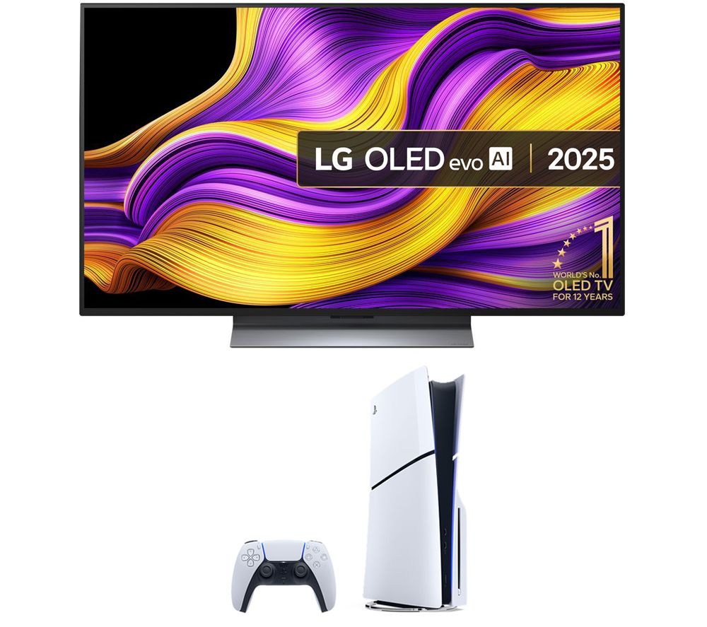 LG OLED48G56LS 48" evo AI 4K HDR Smart TV & PlayStation 5 (Model Group - Slim) Bundle