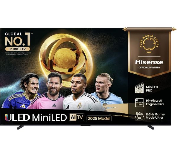 Hisense U7q Pro 100 Mini Led 4k 165hz Smart Ai Tv With Freely 100u7qtuk Pro