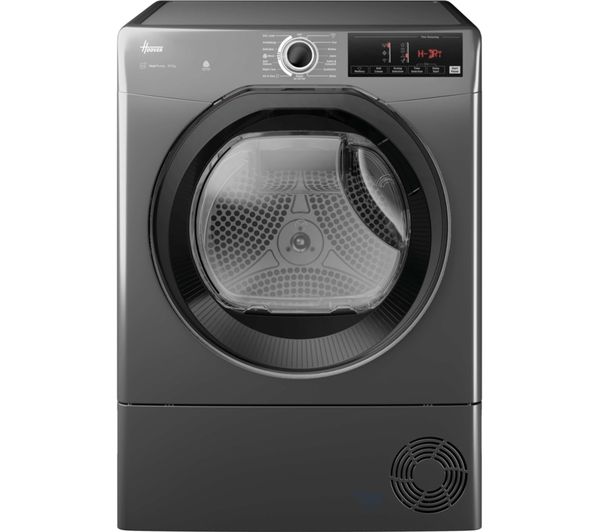 An image of HOOVER H-Dry 350 HRE H10N2TBER-80 WiFi-enabled 10 kg Heat Pump Tumble Dryer - Graphite