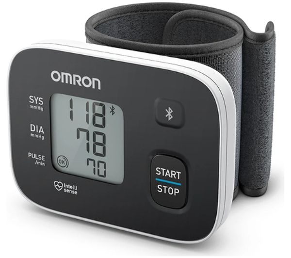 An image of OMRON RS3 HEM-6161T-E Wrist Blood Pressure Monitor