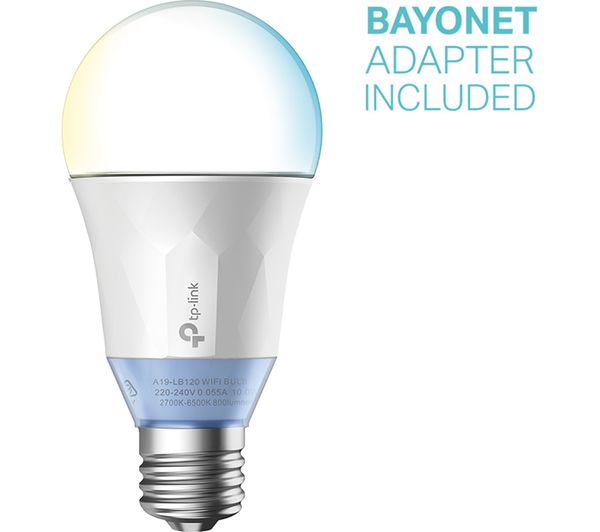 buy tp link lb120 smart wifi led bulb e27 with b22 adapter