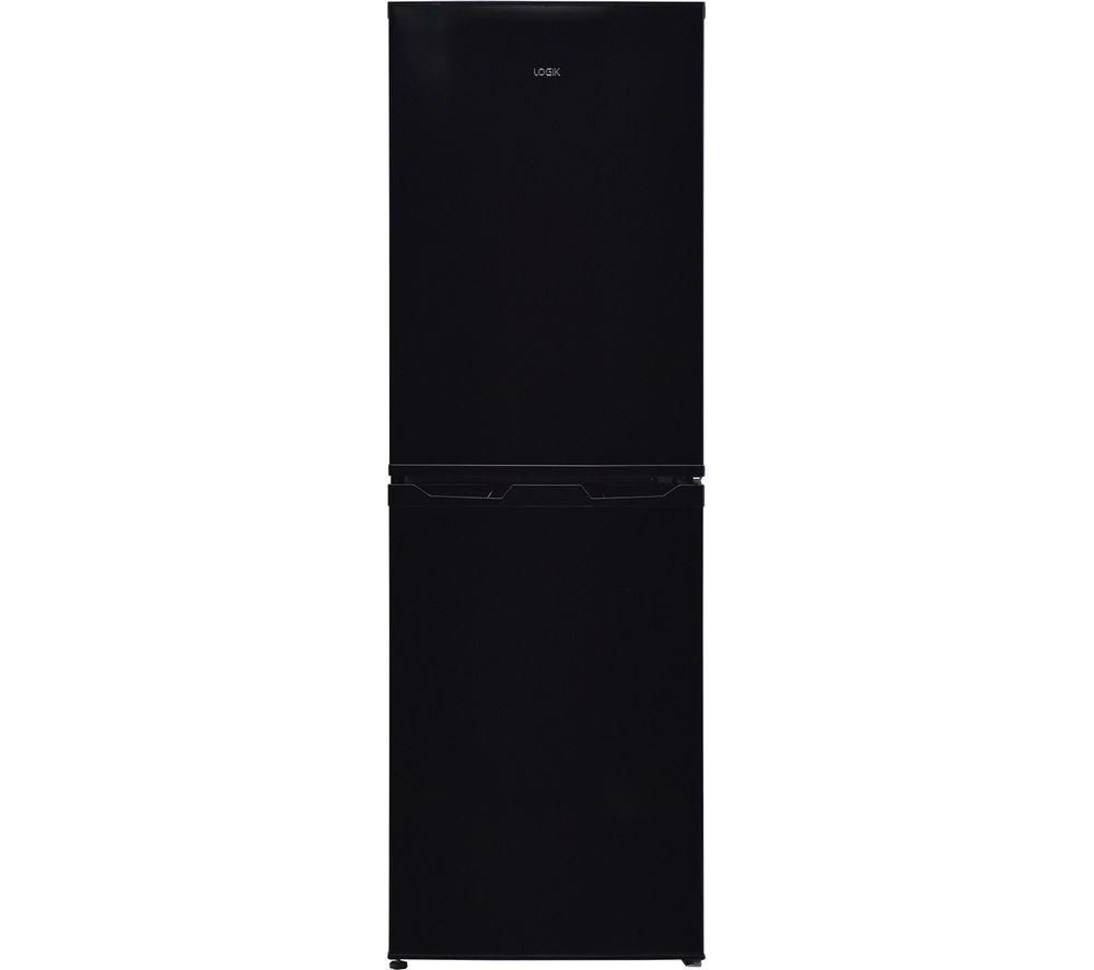 LOGIK LFC50B18 50/50 Fridge Freezer – Black, Black