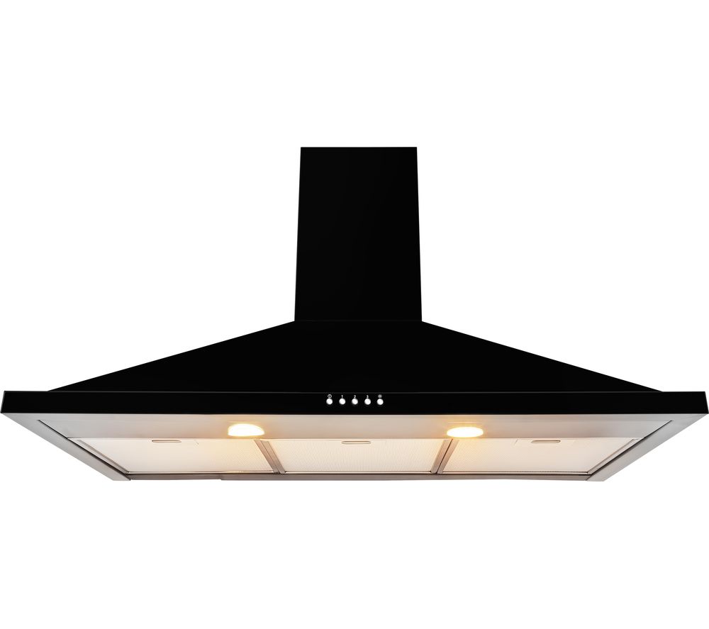 leisure-hp92pk-chimney-cooker-hood-black-fast-delivery-currysie