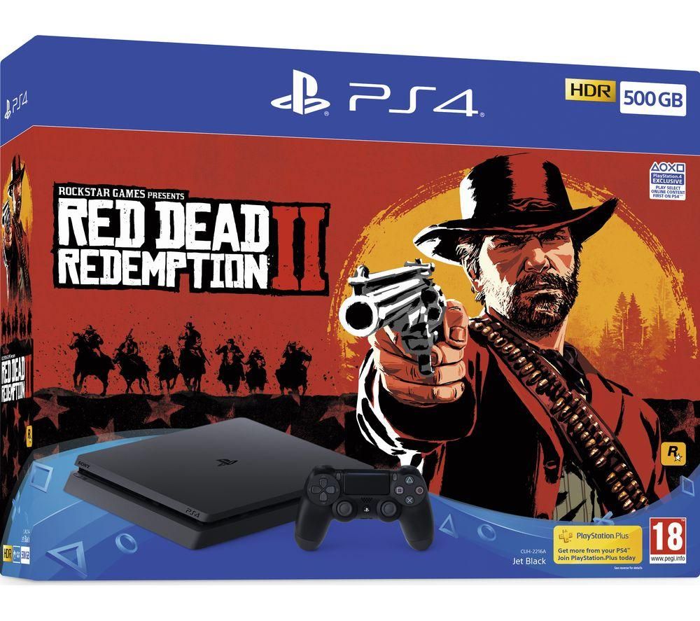 SONY PlayStation 4 with Red Dead Redemption 2 - 500 GB