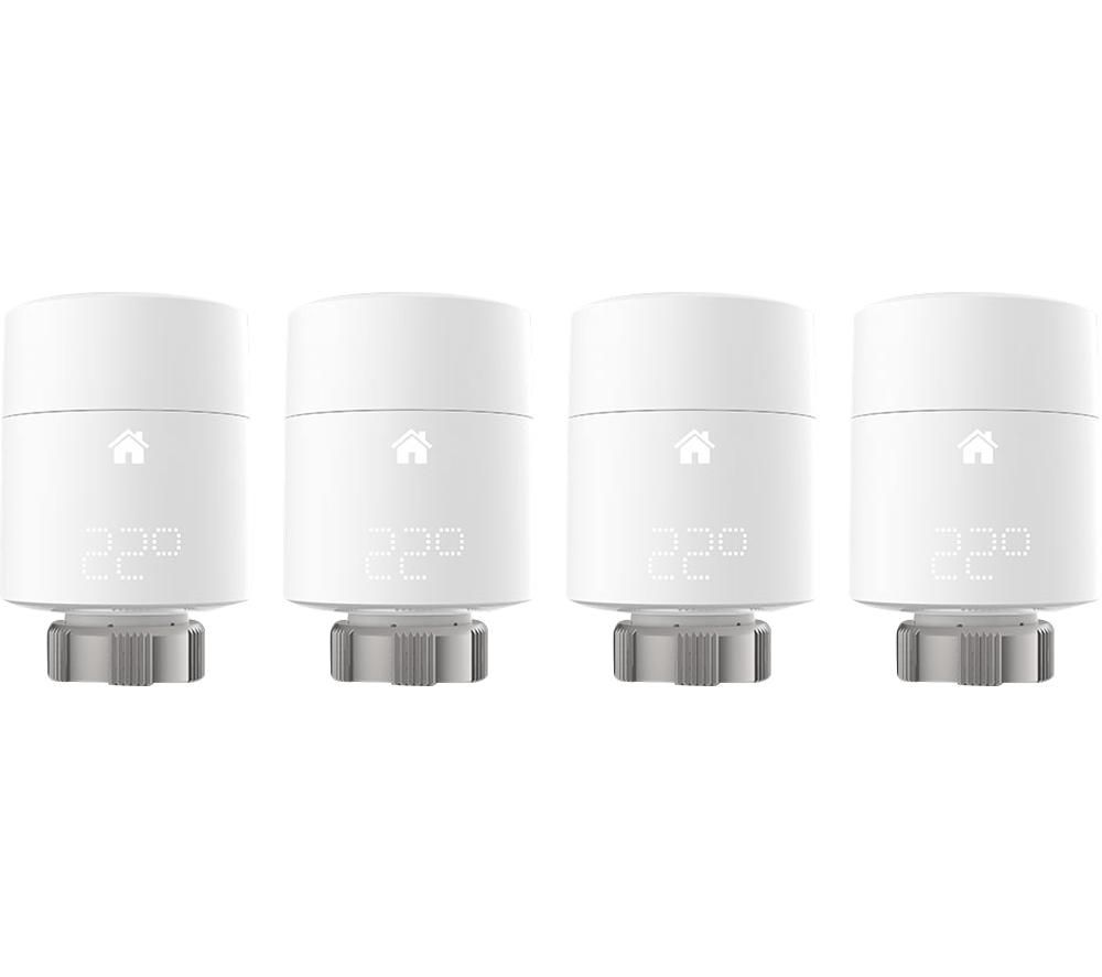 TADO Smart Radiator Thermostat Add-on - Vertical, Pack of 4