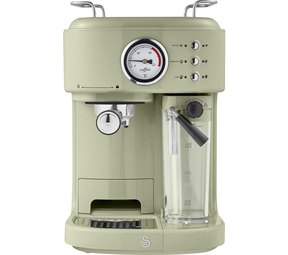 Retro One Touch SK22150GN Coffee Machine - Green