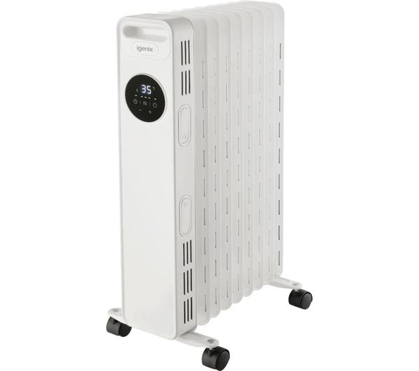 Igenix Ig2621 Portable Oil Filled Radiator White