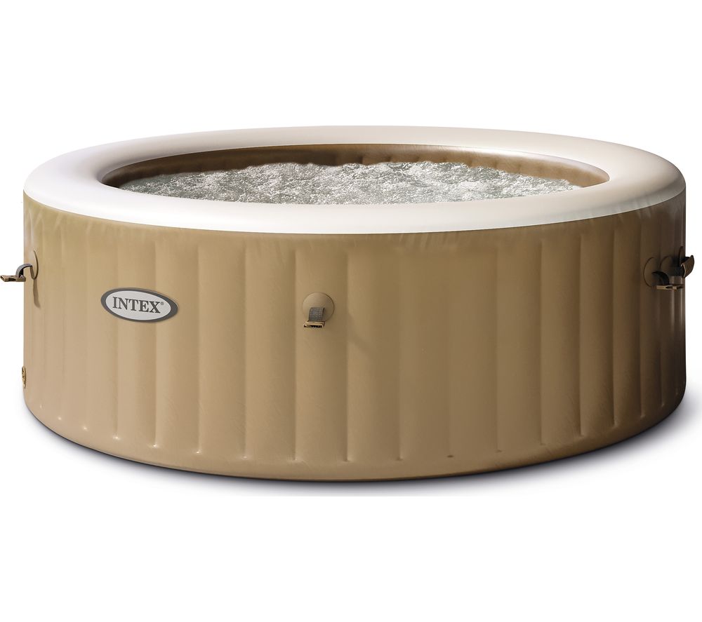 Pure Spa Bubble Massage Inflatable Hot Tub - 8 people, Khaki