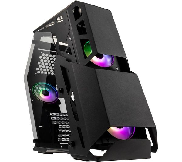 Kolink Big Chungus Shredded Atx Mid Tower Pc Case Black