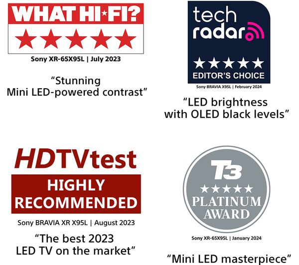 4548736151239 SONY BRAVIA XR75X95LPU 75" Smart 4K Ultra HD HDR Mini