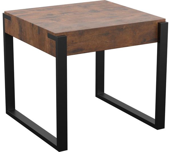 Avf Ridgewood Ft50riddw Side Table Dark Wood Black