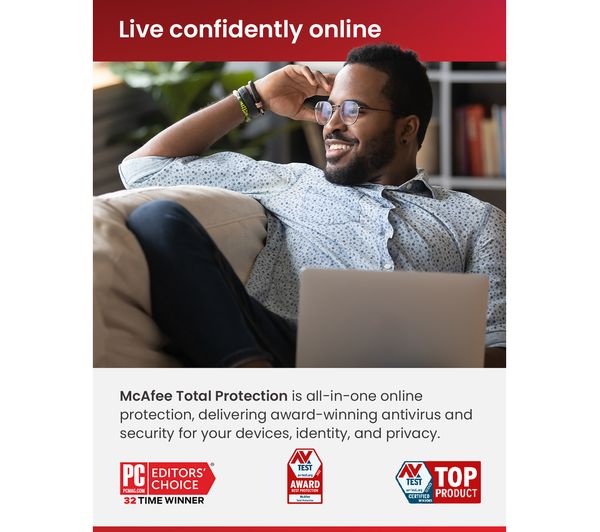 MTP31UDX3RNA3 MCAFEE Total Protection 1 year for 3 devices Currys