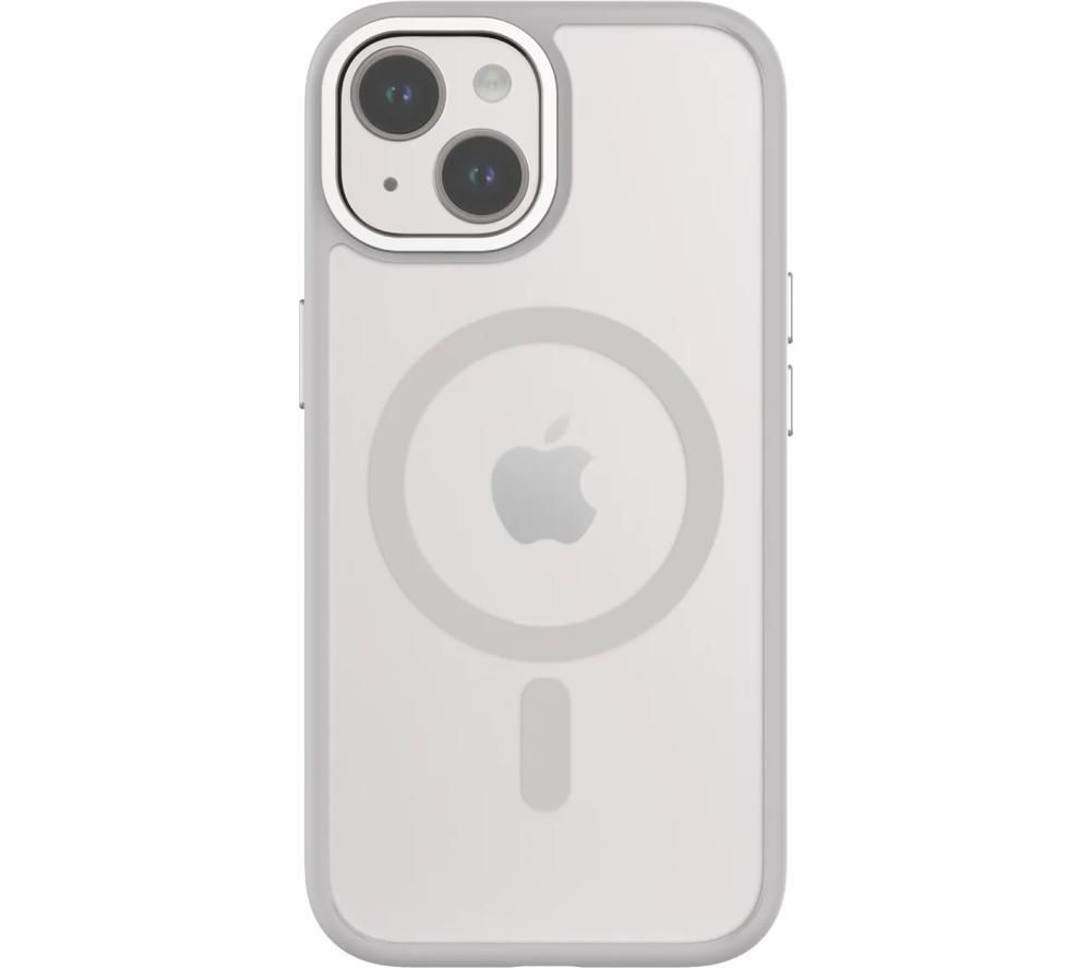 HYBRID SOFT + SNAP MagSafe iPhone 15 Case - Clear & Grey