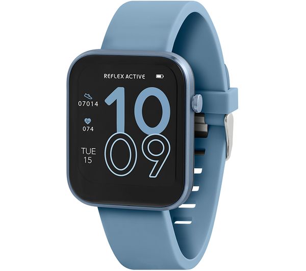 Image of REFLEX ACTIVE Series 12 Smart Watch - Blue, Silicone Strap