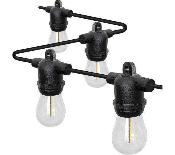 An image of LUCECO Festoon Kit LED Light Chain - E27, 10 Bulbs