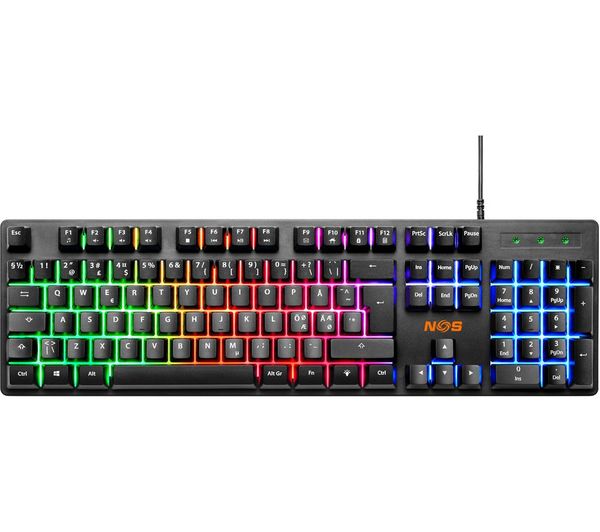 Nos K 100 Gaming Keyboard Black
