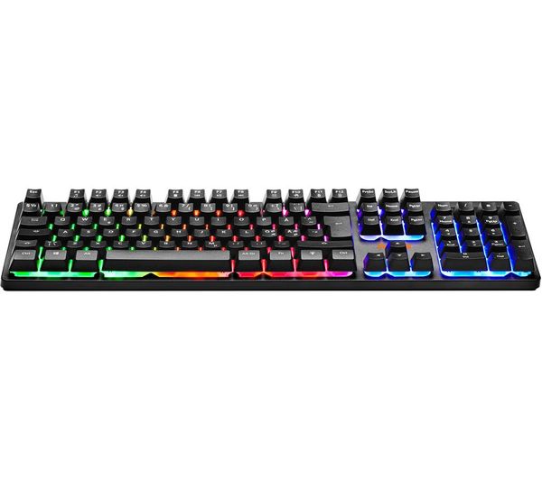 Nos Keyborad NOS K-100 Gaming Keyboard - Black - 396145-UK - Currys Business