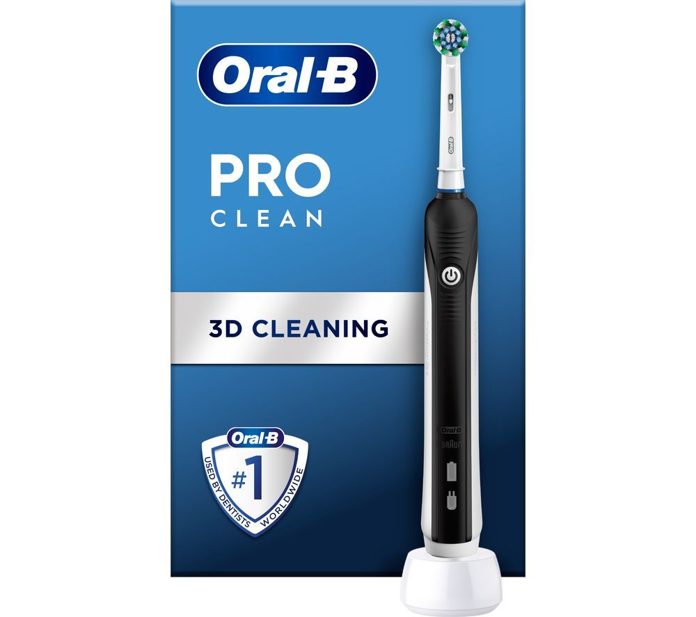 Pro Clean Cross Action Electric Toothbrush - Black