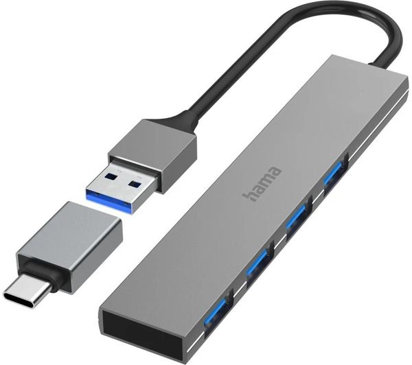 Hama Prime Line 4 Port Usb Type C Hub