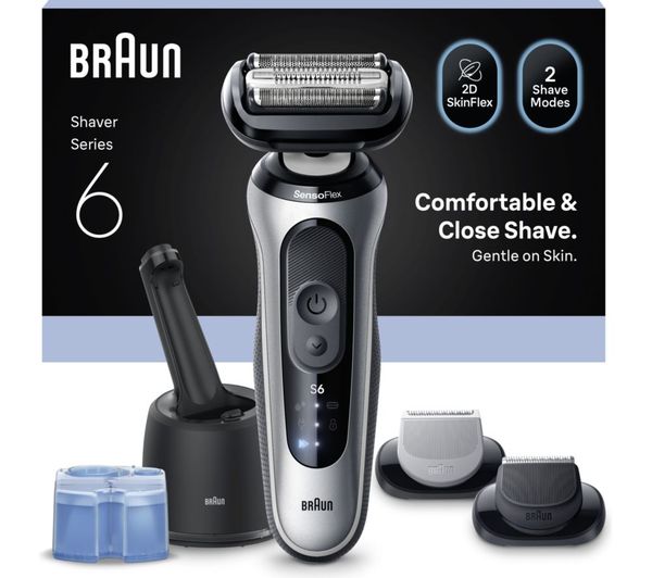 Braun Series 6 Bra62 S7650cc Wet Dry Shaver Silver