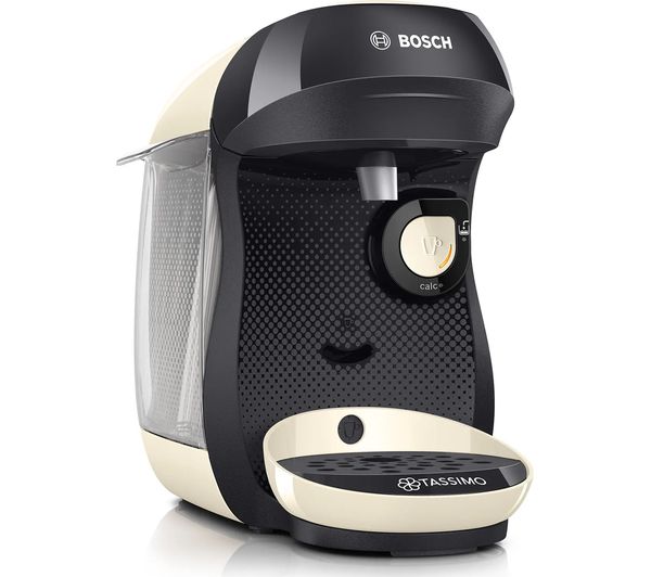 An image of TASSIMO by Bosch Happy Friendly TAS107EGB Coffee Machine - Cream