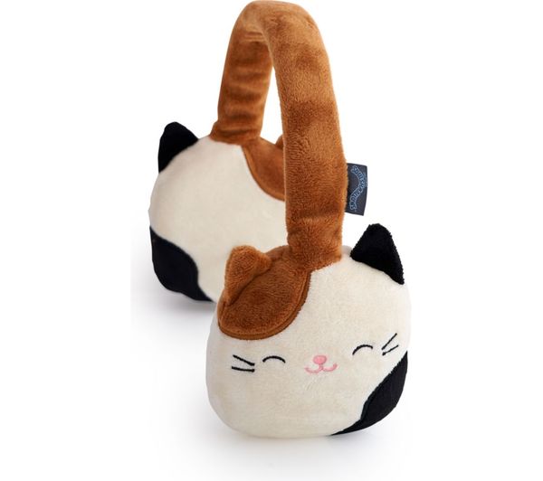 Lazerbuilt Squishmallows Cam The Cat Plush Wireless Bluetooth Headphones Beige