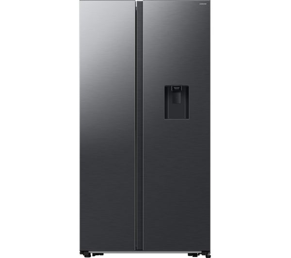 An image of SAMSUNG Bespoke AI Series 7 SpaceMax RS57DG410EB4EU Smart American-Style Fridge Freezer - Black