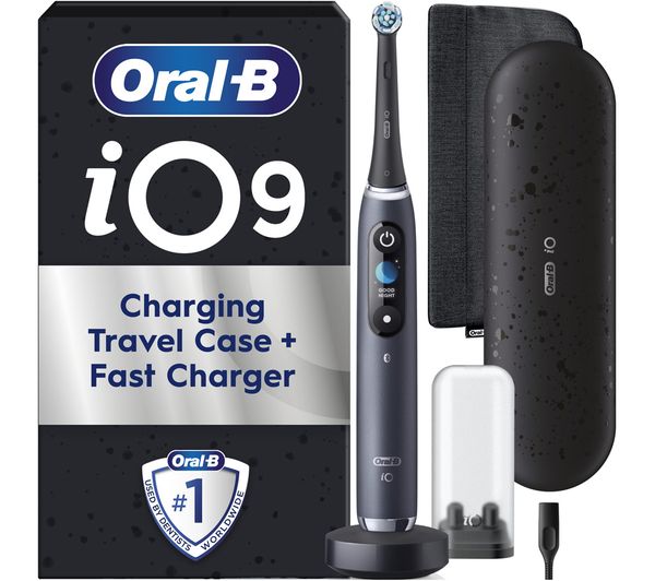 An image of ORAL-B iO 9 Electric Toothbrush & Travel Charging Case - Black