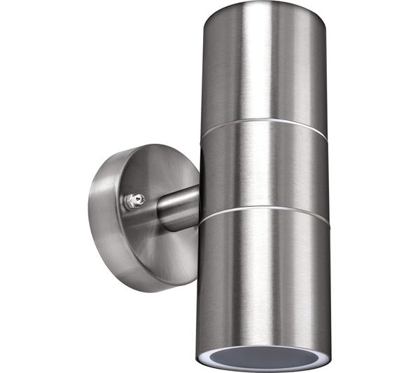 LUCECO PIR Decorative Outdoor LED Wall Light - Stainless Steel
