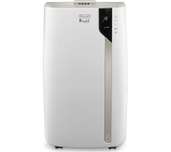 DELONGHI Pinguino EX93 Extreme 9400 BTU Portable Air Conditioner, Fan & Dehumidifier - White