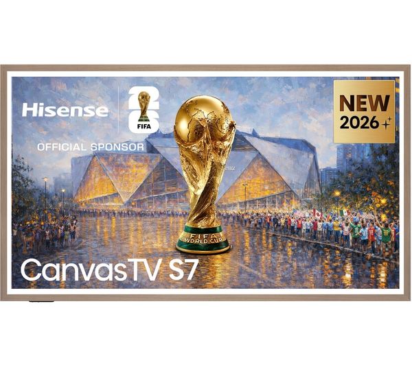 An image of HISENSE Canvas S7S 65" QLED 4K Smart TV with Freely & Art Mode - 65S7STUK