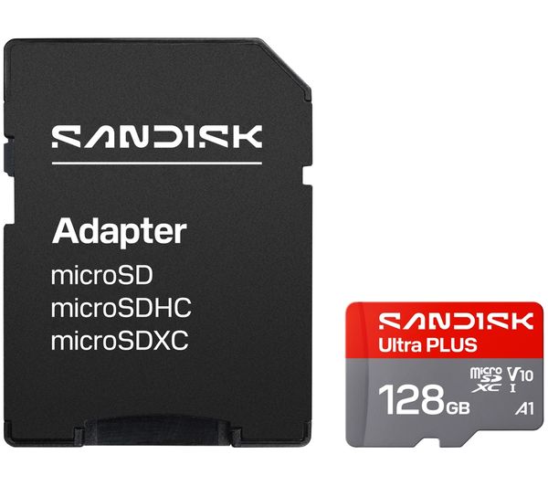 An image of SANDISK Ultra Plus Class microSDXC Memory Card - 128 GB