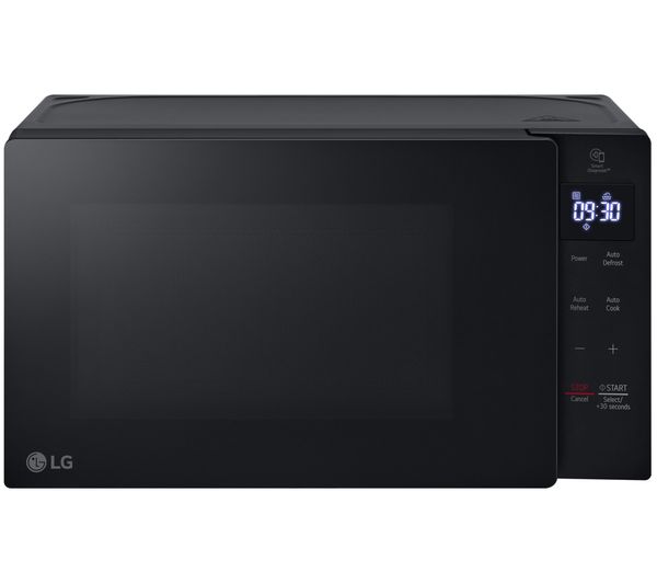 An image of LG MS2032GAS Compact Solo Microwave - Black