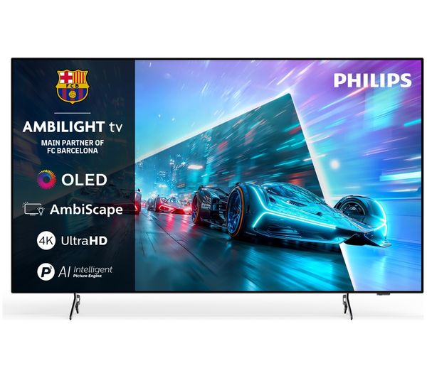 An image of PHILIPS Ambilight OLED761 55" OLED 4K HDR Smart TV (2026) with Freely - 55OLED761/05
