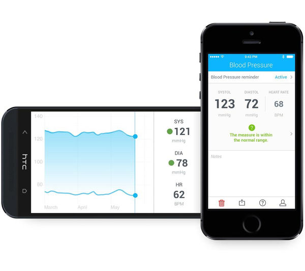 Withings Wireless Blood Pressure Monitor For Apple Ios WPM02 Android  Bluetooth for sale online