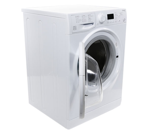 Buy HOTPOINT Smart WMFUG842P Washing Machine - White + Aquarius TVM570P ...