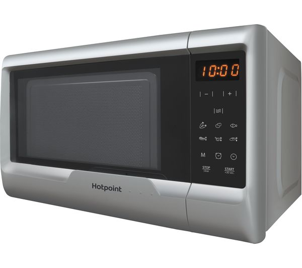 HOTPOINT MyLine MWH 2031 Solo Microwave - Silver, Silver