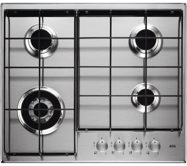 AEG HG644351SM Gas Hob - Stainless Steel, Stainless Steel
