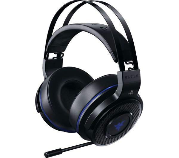 RAZER Thresher Ultimate Wireless 7.1 Gaming Headset - Black & Blue, Black