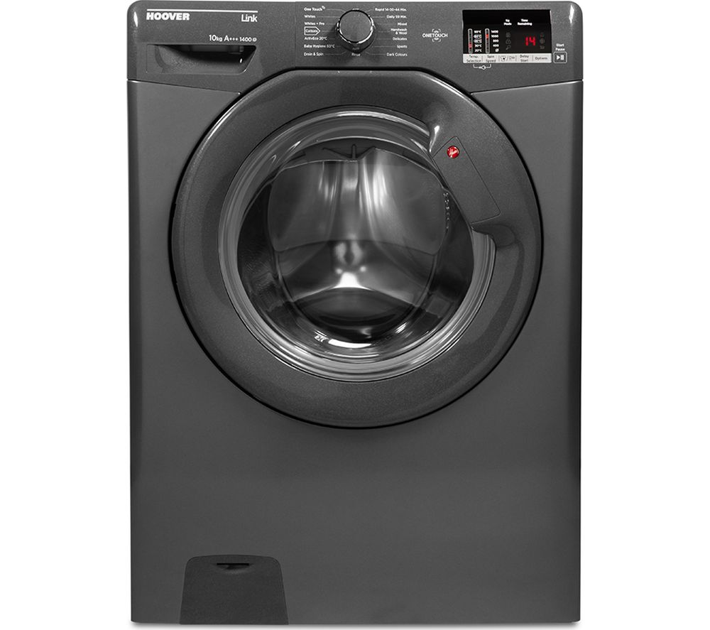 HOOVER DHL 14102D3R Smart 10 kg 1400 Spin Washing Machine – Graphite, Graphite