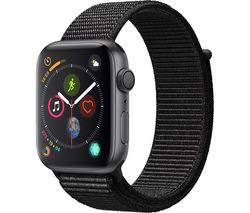 MU6E2B/A - APPLE Watch Series 4 - Space Grey & Black Sports Loop 