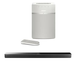 BOSE SoundTouch 300 Wireless Sound Bar & SoundTouch 10 Wireless Smart Sound Multi-Room Speaker Bundle