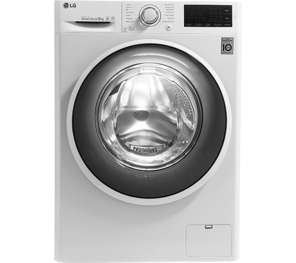 LG F4J608WN NFC 8 kg 1400 Spin Washing Machine - White, White