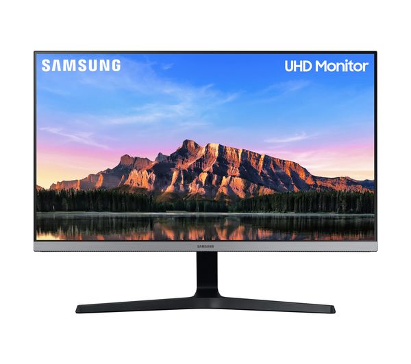 Image of SAMSUNG LU28R550UQPXXU 4K Ultra HD 28” LED Monitor - Dark Grey