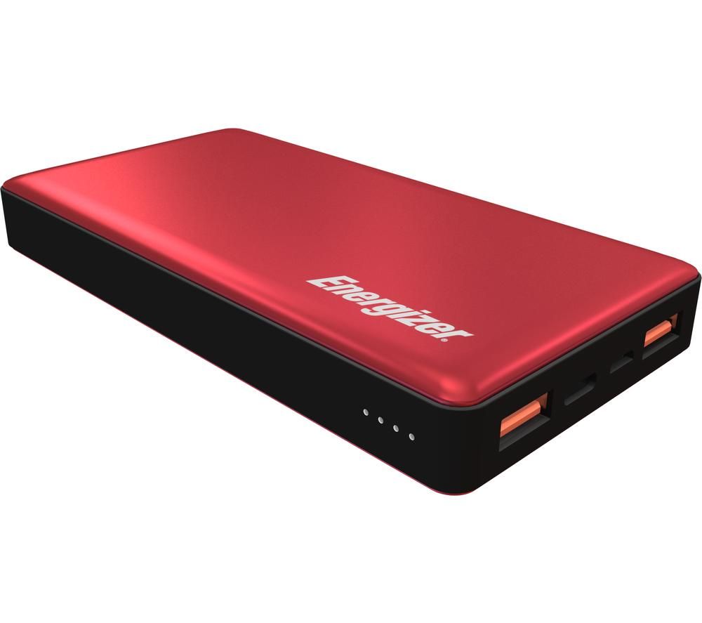 ENERGIZER UE15002PQ Portable Power Bank - Red, Red