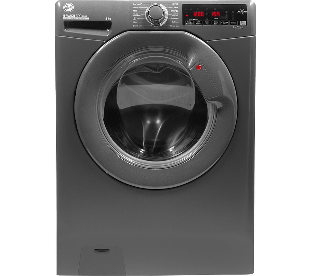 H-Wash 300 H3W 68TMGGE 8 kg 1600 Spin Washing Machine - Graphite