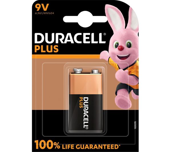Image of DURACELL Plus 9V Alkaline Battery